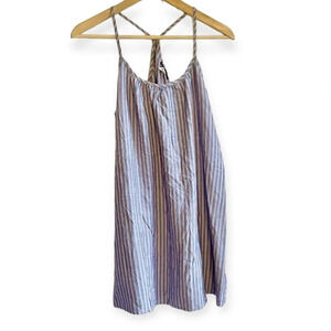 Urban Outfitters BDG Blue Striped Sleeveless Mini Dress, XS